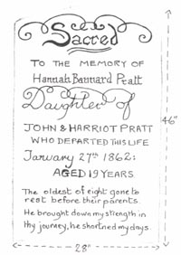 Memorial to Hannah Bannard Pratt