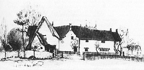 Fig I. Helmdon Rectory (now demolished). Drawn in 1844 by J. Livesey